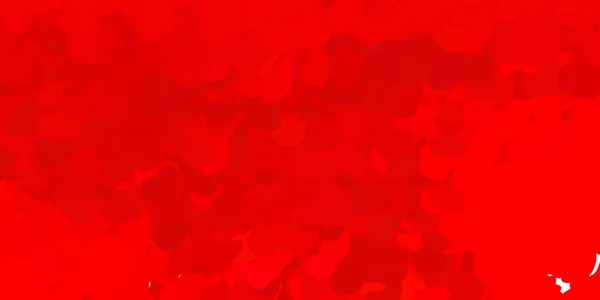 Patrón Vectorial Rojo Claro Con Formas Abstractas Ilustración Abstracta Moderna — Vector de stock