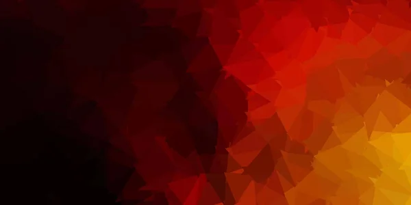Темно Красная Желтая Текстура Треугольника Абстрактная Иллюстрация Элегантными Градиентными Треугольниками — стоковый вектор
