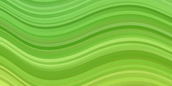 Modelo Vetor Verde Claro Com Linhas Curvas — Vetor de Stock