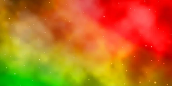 ネオン星のライトグリーン レッドベクトルテンプレート — ストックベクタ