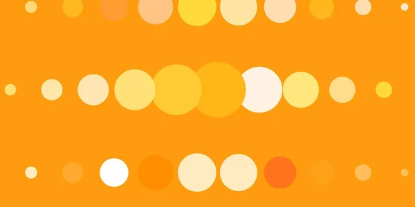 Modèle Vectoriel Orange Foncé Avec Cercles Illustration Abstraite Avec Des — Image vectorielle