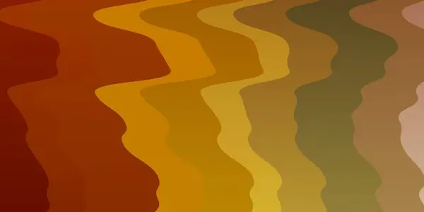 Světle Oranžové Vektorové Pozadí Ohnutými Čarami Jasná Ilustrace Gradientními Kruhovými — Stockový vektor