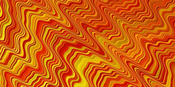 Jasnopomarańczowy Wektor Tła Linii Kolorowa Abstrakcyjna Ilustracja Gradientowymi Krzywymi Inteligentny — Wektor stockowy