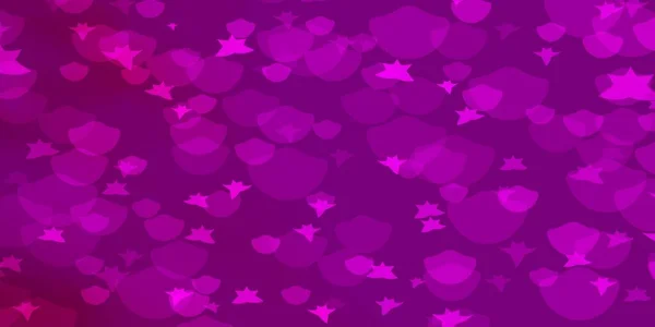 Светло Розовый Вектор Компоновки Кругами Звездами Абстрактный Дизайн Градиентном Стиле — стоковый вектор