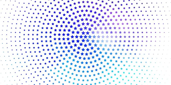 Світло Рожевий Синій Векторний Фон Барвистими Зірками Барвисті Ілюстрації Абстрактними — стоковий вектор