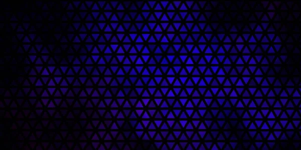 Dunkelrosa Blauer Vektorhintergrund Mit Linien Dreiecken Illustration Mit Einer Reihe — Stockvektor