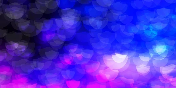 Светло Розовый Синий Вектор Шаблон Кругами — стоковый вектор