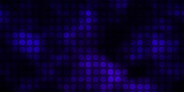 Dark Purple Vector Pattern Circles Glitter Abstract Illustration Colorful Drops — Stock Vector