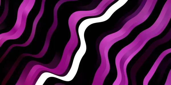 Светло Фиолетовая Розовая Векторная Компоновка Дугой Абстрактная Градиентная Иллюстрация Кривыми — стоковый вектор