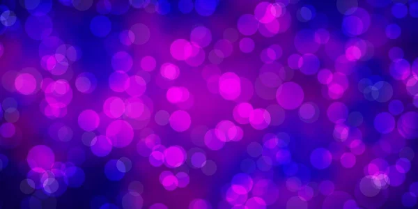 Light Purple Layout Vettoriale Rosa Con Forme Circolari Illustrazione Con — Vettoriale Stock