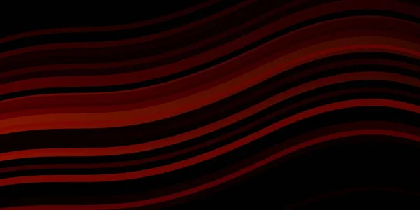Temně Červená Vektorová Šablona Zakřivenými Čarami Ilustrace Abstraktním Stylu Zakřiveným — Stockový vektor