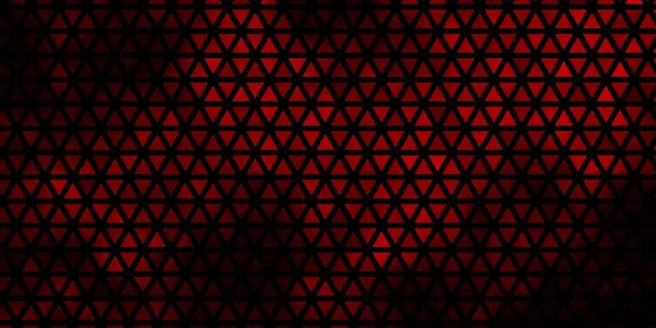 Tmavě Červené Vektorové Uspořádání Přímkami Trojúhelníky Třpytivé Abstraktní Ilustrace Trojúhelníkovými — Stockový vektor