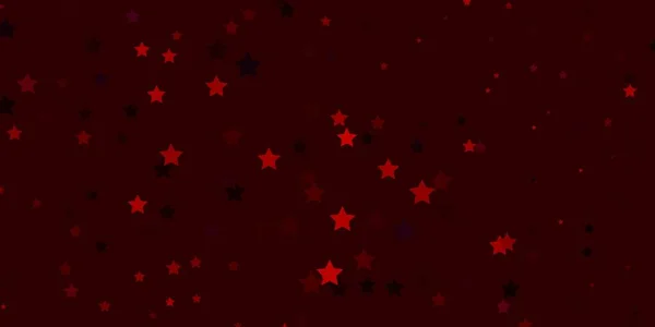 Textura Vetorial Vermelho Escuro Com Belas Estrelas — Vetor de Stock