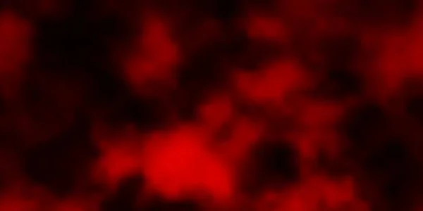 Donkerrode Vector Textuur Met Bewolkte Lucht Abstracte Kleurrijke Wolken Gradiënt — Stockvector