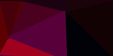 Koyu mavi, kırmızı vektör geometrik çokgen tasarım. Soyut üçgenlerle, çehre biçiminde akıllı illüstrasyon. Uygulamalar için tasarımınız.