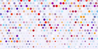 Açık mavi, benekli kırmızı vektör arkaplan. Doğa tarzında renkli noktaları olan soyut illüstrasyon. Reklamlarınız için tasarım.