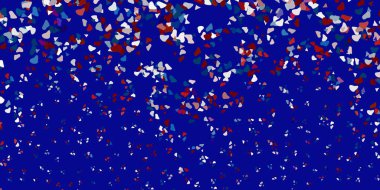 Açık mavi, Memphis şekilli sarı vektör dokusu. Gradyan rastgele formlarla modern soyut illüstrasyon. Reklamlarınız için modern tasarım.