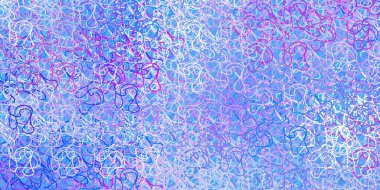 Açık mavi, kıvrımlı çizgileri olan sarı vektör arkaplan. Gradyan eğrileri olan renkli soyut çizimler. Web siteleri, iniş sayfaları için desen.