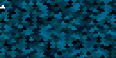 Çizgiler, dikdörtgenler ile koyu mavi vektör düzeni.