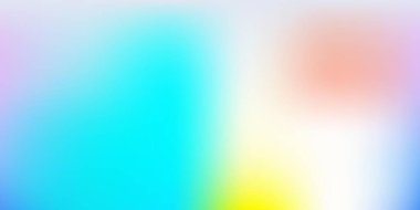 Açık mavi, sarı vektör bulanık şablon. Gradyanı olan modern, zarif bir görüntü. Uygulamalar için tasarımınız.