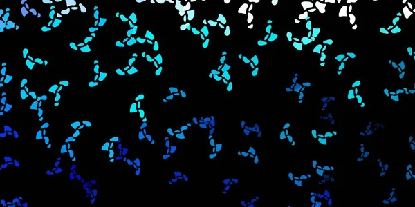 Mörkblå Vektor Bakgrund Med Kaotiska Former Modern Abstrakt Illustration Med — Stock vektor