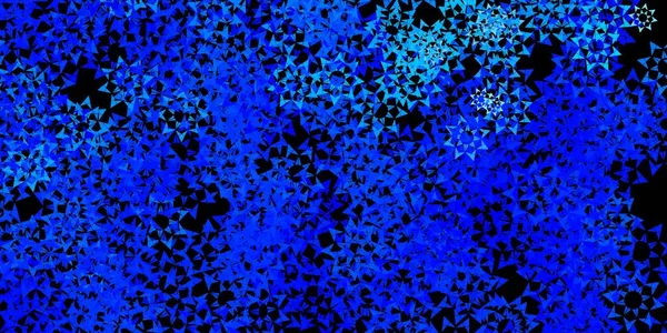 Темно Синий Векторный Фон Многоугольным Стилем Треугольники Абстрактном Фоне Красочным — стоковый вектор