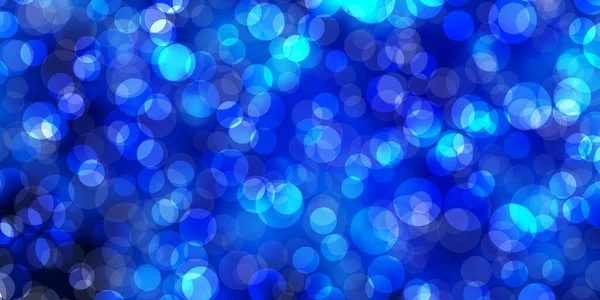 Dark Blue Vector Backdrop Dots Glitter Abstract Illustration Colorful Drops — Stock Vector