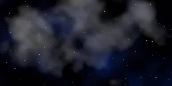 Textura Vectorial Azul Oscuro Con Hermosas Estrellas — Vector de stock