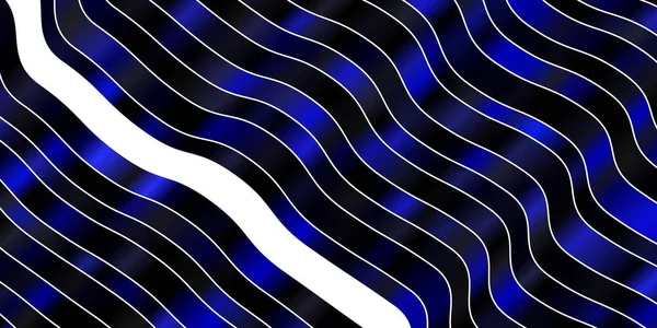 Темный Синий Векторный Фон Кривыми — стоковый вектор