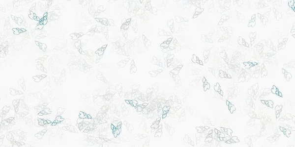 Светло Серый Вектор Абстрактного Рисунка Листьями Листья Размытом Абстрактном Фоне — стоковый вектор