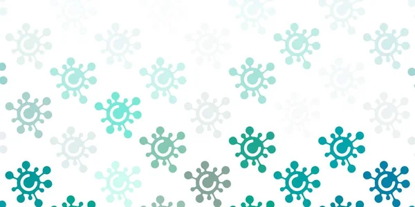 Textura Vectorial Verde Claro Con Símbolos Enfermedad Ilustración Inteligente Con — Vector de stock