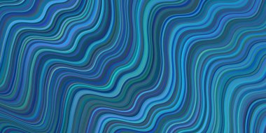 Açık mavi çizgili vektör arkaplanı. Çağdaş gradyan soyut çizgileri olan çizimler. Reklamlarınız, posterleriniz, afişleriniz için yepyeni bir tasarım..