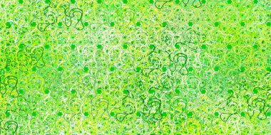 Açık yeşil, kıvrımlı sarı vektör dokusu. Uygunsuz gradyan çizgileri olan soyut çizimler. Web siteleri, iniş sayfaları için desen.