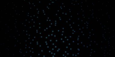 Koyu mavi, güzel yıldızlı vektör dokusu.