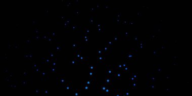 Koyu mavi, güzel yıldızlı vektör dokusu.