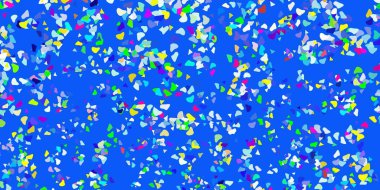 Memphis şekilli hafif çok renkli vektör dokusu. Basit gradyan şekilli renkli bir çizim. Reklamlarınız için modern tasarım.