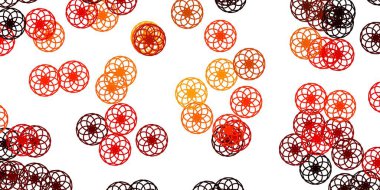 Dairesel şekilli hafif turuncu vektör düzeni. Renkli çember şekilli modern soyut illüstrasyon. İş ilanları için şablon.