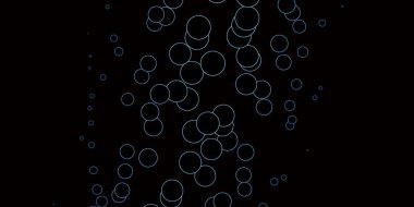 Daireli koyu mavi vektör şablonu.