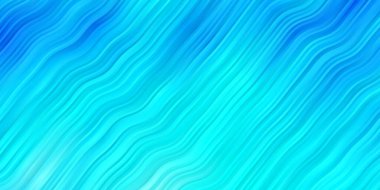 Eğri çizgileri olan hafif Mavili vektör deseni.