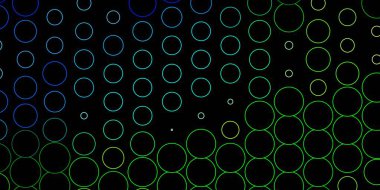 Koyu mavi, küreli yeşil vektör deseni.