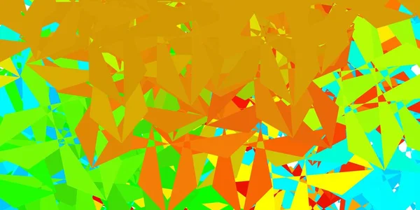 Fond Triangle Abstrait Vert Foncé Vecteur Rouge Illustration Colorée Décorative — Image vectorielle
