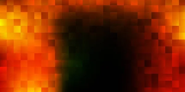 Темно Зелене Жовте Векторне Покриття Квадратному Стилі Прості Барвисті Прямокутники — стоковий вектор