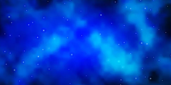 Luz Azul Fundo Vetorial Com Estrelas Coloridas Ilustração Colorida Brilhante — Vetor de Stock