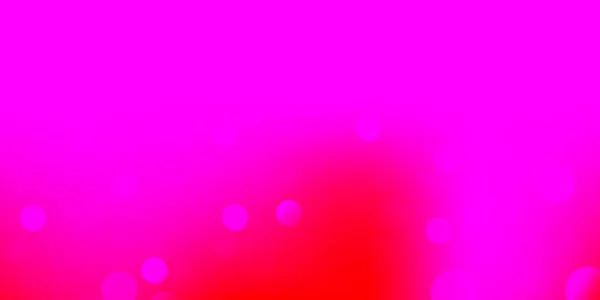 Modello Vettoriale Rosa Chiaro Con Cerchi Illustrazione Astratta Glitter Con — Vettoriale Stock