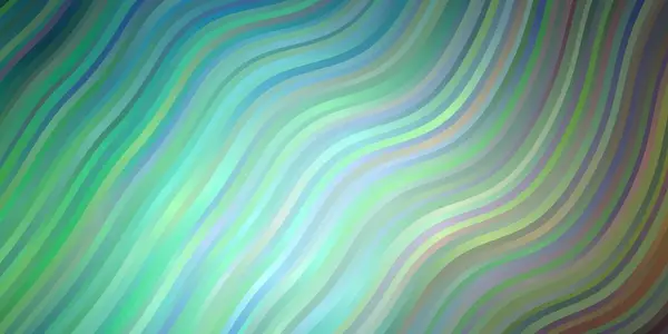 Bleu Clair Texture Vectorielle Verte Avec Arc Circulaire — Image vectorielle