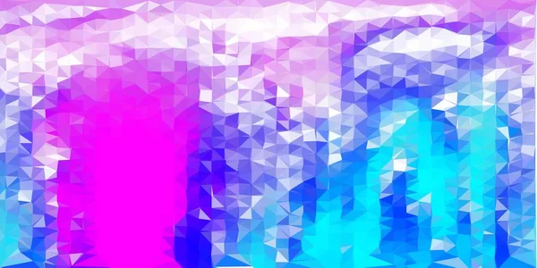 Ljusrosa Blå Vektor Poly Triangel Mall Lutande Illustration Polygonal Stil — Stock vektor