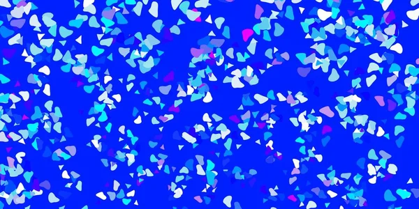 Textura Vectorial Rosa Claro Azul Com Formas Memphis Ilustração Colorida — Vetor de Stock