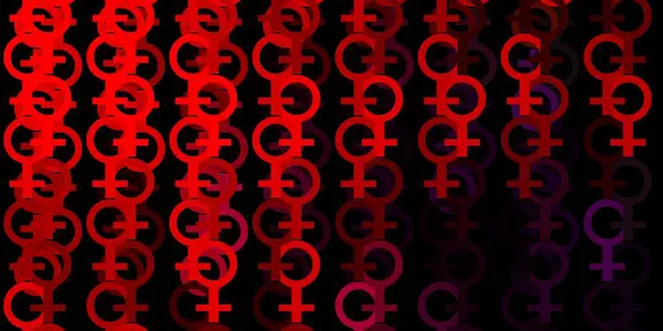 Ανοιχτό Ροζ Κόκκινο Διανυσματική Υφή Σύμβολα Των Δικαιωμάτων Των Γυναικών — Διανυσματικό Αρχείο