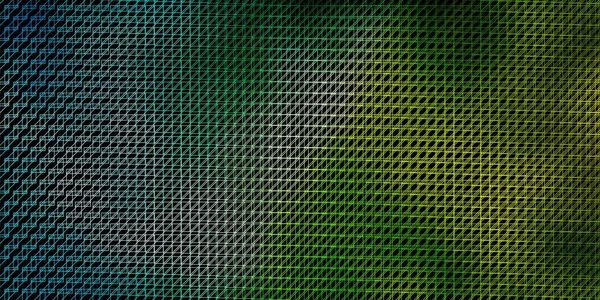 Mörkblå Grön Vektor Bakgrund Med Linjer Geometrisk Abstrakt Illustration Med — Stock vektor