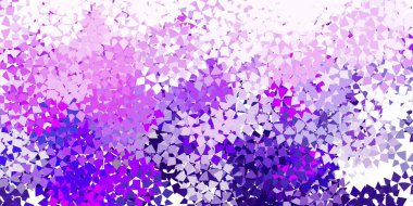 Açık mavi, çokgen tarzda yeşil vektör arkaplan. Soyut arkaplanda renkli eğimli üçgenler. Broşürler, broşürler için desen